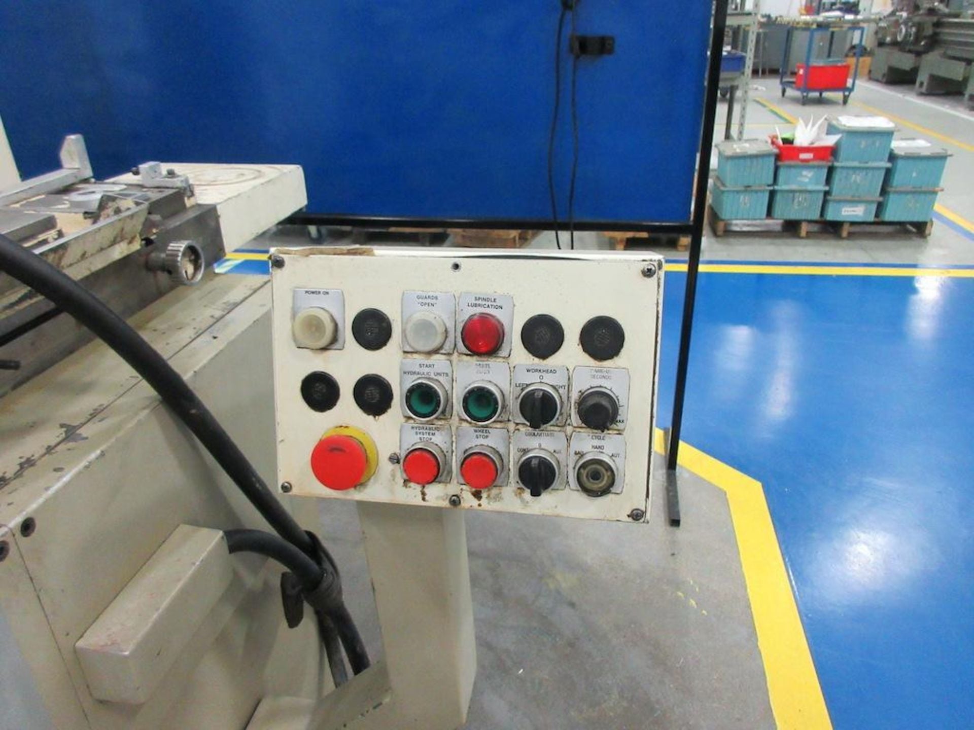 14" x 40" Tacchella #1018UA, 16" diameter x 2" width x 5" hole wheel, hydraulic table traverse, automatic - Image 6