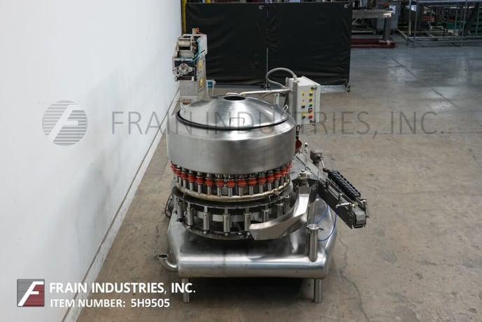 Federal #3615, automatic, Stainless Steel, 36 head rotary, pressure gravity filler & 15 foil press head - Image 3