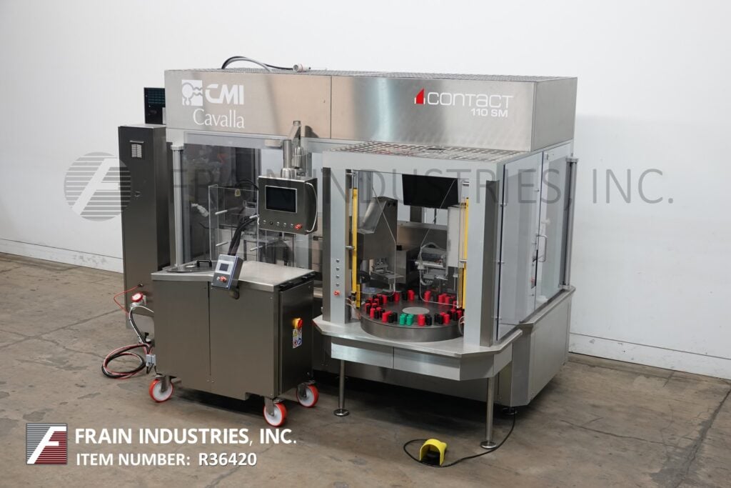 Cavalla #Contact-110-SM, lipstick filling machine, rated from 15-20 pieces per minute, Siemens controller and - Image 1