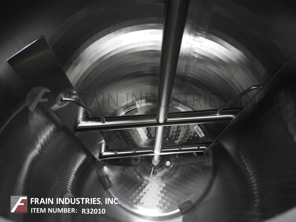 600 gallon Feldmeier #EPC60048FS, 304 Stainless Steel jacketed process tank, 48" ID x 80" straight wall, dome - Image 2