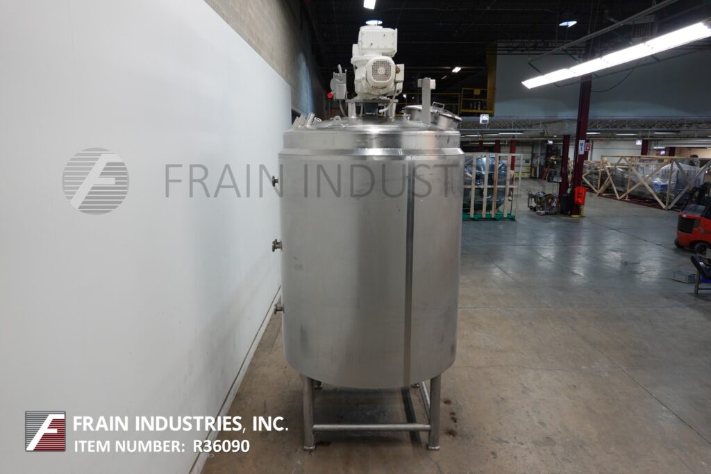 1500 gallon Lee #1500U9MS, 316 Stainless Steel jacketed & insulated process tank, 78" dia. x 86" straight - Image 3