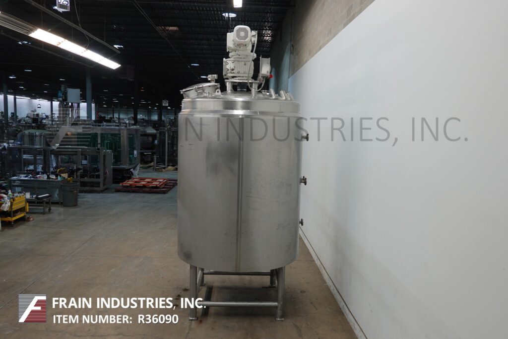 1500 gallon Lee #1500U9MS, 316 Stainless Steel jacketed & insulated process tank, 78" dia. x 86" straight - Image 4