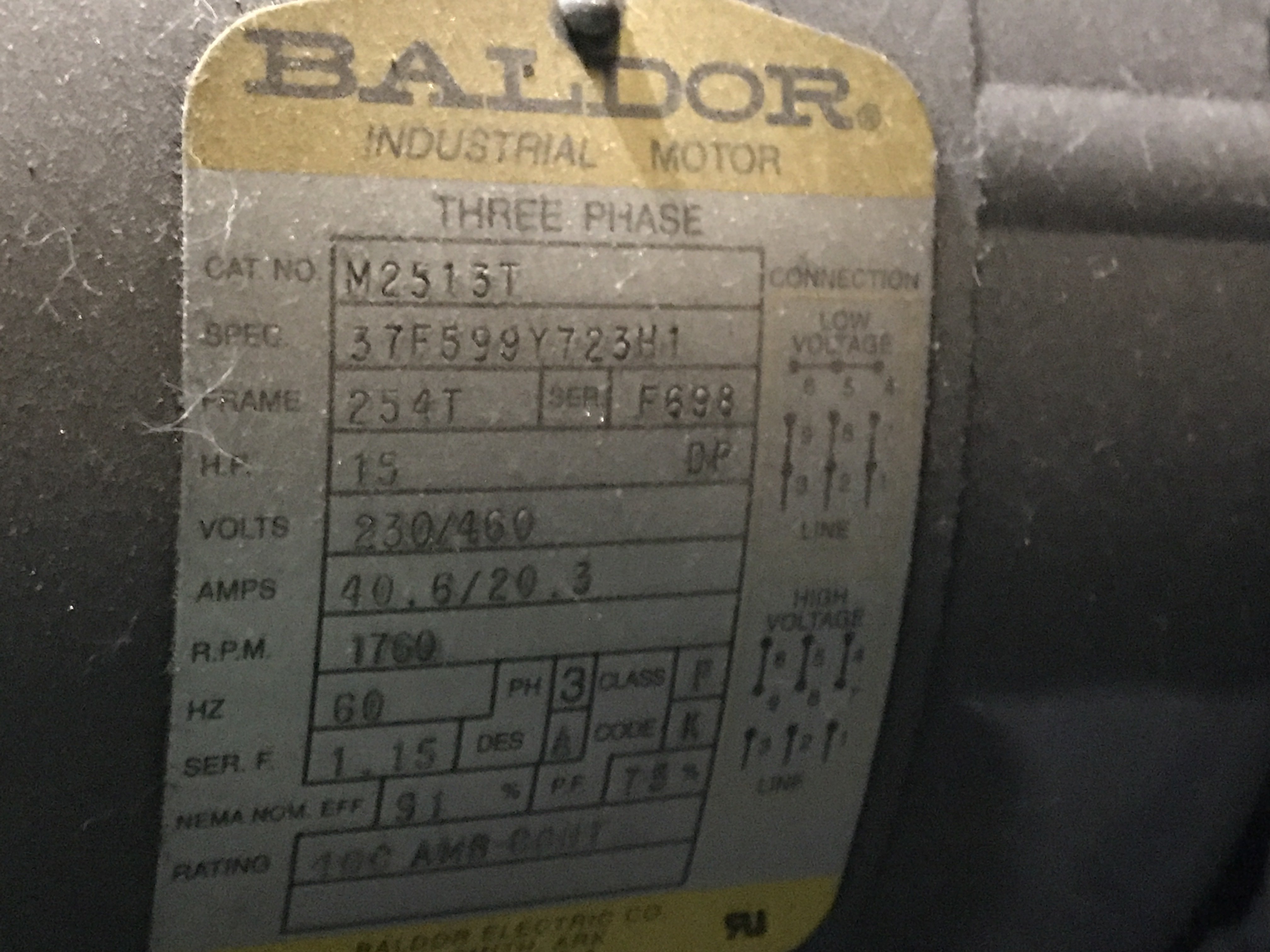 15 HP Air Compressor, #11313 - Image 4