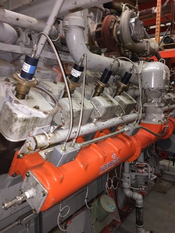 1609 HP @ 1000 RPM, Waukesha #P9390GL, natural gas engine core, S/N C-10929/1 - Image 4