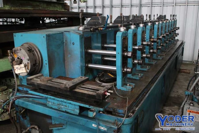 20 Stand, Michigan #RMT-200-20, rollformer, 2" shaft diameter, 14" roll space, 50 HP, #74977 - Image 3