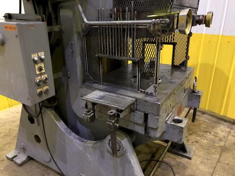 80 Ton, South Bend #OBI-90, Back Gauge OBI punch press, 4" stroke, 15.5" Shut Height, 3.5" adj., 35" x24" - Image 8