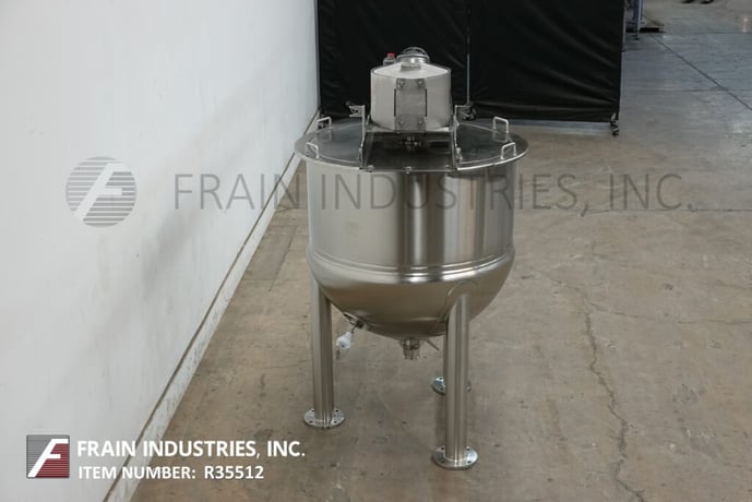 150 gallon Lee #150D9MS, 316 Stainless Steel jacketed double motion kettle, 42" dia. x 39" deep with 20" - Image 3