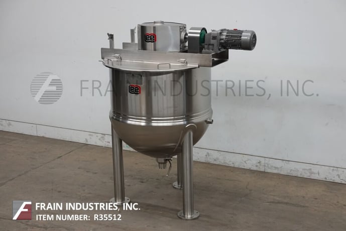 150 gallon Lee #150D9MS, 316 Stainless Steel jacketed double motion kettle, 42" dia. x 39" deep with 20" - Image 5