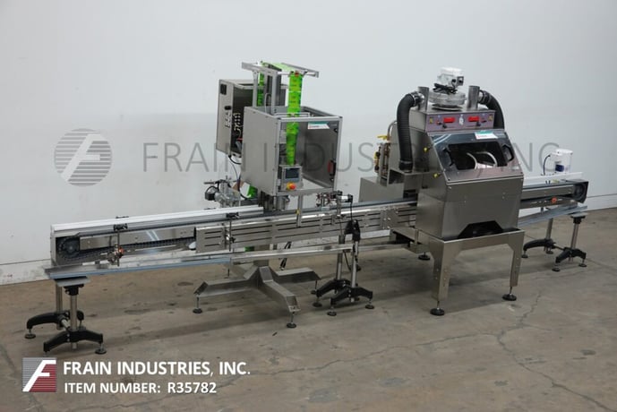 Axon #EZ130, automatic, self contained ThermoFlow tamper evident shrink neck bander or sleeve label - Image 1