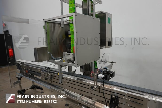 Axon #EZ130, automatic, self contained ThermoFlow tamper evident shrink neck bander or sleeve label - Image 2