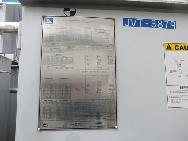 30000/40000/50000/56000 kVA, 115000 Delta Primary, 12470/7200 Wye Secondary, WEG Substation - Image 1