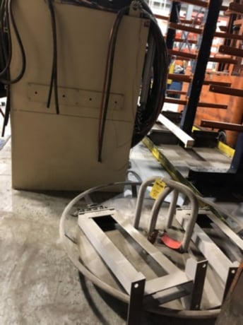 48" x 48" x 36" Empire #4848-SCR-9, Wire Air Blast Line, 900 cfm, 12 blast, dust collector - Image 4