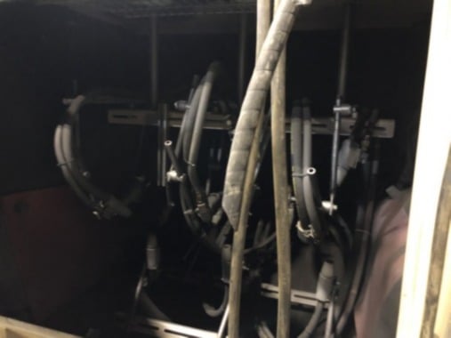 48" x 48" x 36" Empire #4848-SCR-9, Wire Air Blast Line, 900 cfm, 12 blast, dust collector - Image 6