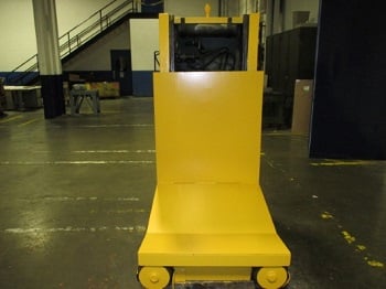 15000 lb. Revolvator, L- shaped Coil Car, 68" wide, 57" deep, V to floor 8.5" - Image 1