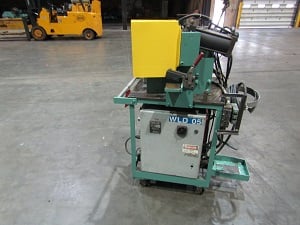 10" x .125" Iron Bay #MP-22, Coil End Joiner, shear on portable cart, tigtorch control, air operated - Image 2