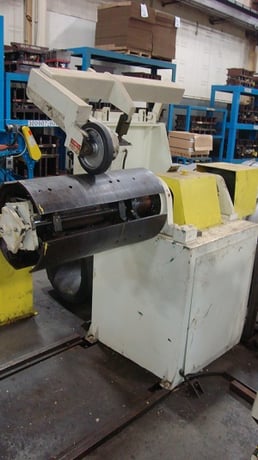 30" x 0.2" -.170" x 10000 lb. Rowe Feed Line, 30" x .170", L-R, Uncoiler, Roll Feeder Straighener w/ Peeler - Image 1
