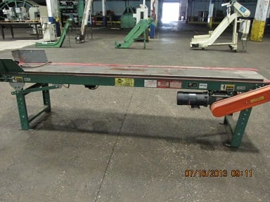 16" wide x 9.7' long, Automated Conveyor Systems, Flat Belt Type, mounted start/stop control, speed control - Image 3