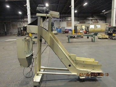 Fa Walsh 6" wide, F.A. Walsh & Sons Chain Conveyor, 8" entry, 51" discharge - Image 1