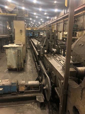 50000 lb. Vaughn, Double Pull Single Chain Bar Drawbench, 38' draw length, 40 FPM, push pointer - Image 4