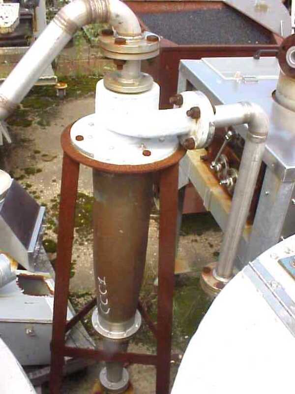 Krebbs Cyclone #P6-SS-1435, Hydro-cyclone, Carbon Steel Tripod Stand, 4' Length, 6' O.A.H, 100 GPM - Image 3