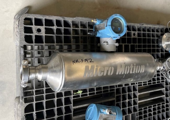 Micro Motion #T150F625SCAAEZZZZ, T150f Mass Flow Sensor Flow Meter, Tri-clamp Sanitary Fittings - Image 1
