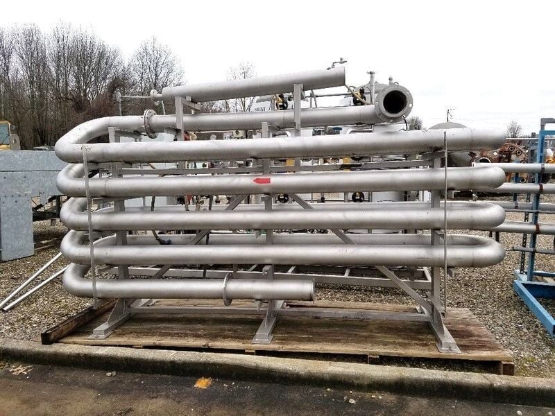 Stainless Steel Holding Tube for Cation and Anion Water Treatment System, 6" x 6" pipe diameter, - Image 1