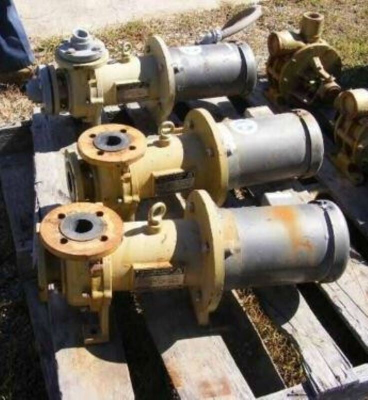 77 GPM @ 35' TDH, Iwaki Walchem #MDF-L413AAVX, 1.5" x 2" Magnet Drive Pump, 3 HP, 208-230/460 V., 3450 RPM - Image 4