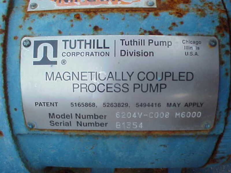 20 GPM, Tuthill #6204V-C008 M6000, 6200 Series Magnetically Coupled, 1.75", Leak Free, - Image 1