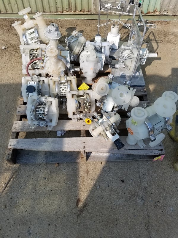 Wilden, Yamada, Warren Rupp, Sandpiper, Various Sizes of Poly Air Diaphragm Pumps - Image 1