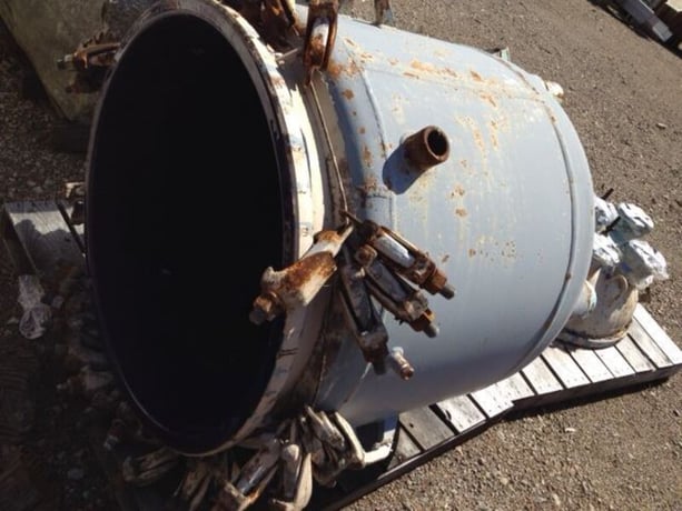 100 gallon Dedietrich, Glass Lined Reactor, 150 psi /FV @ 500&deg;F internal, 115/FV PSI jacket - Image 3