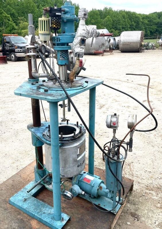 2 gallon American Reactor Corp., Pilot Plant Reactor. Stainless Steel, 150/FV @ 572°F, 8" Dia. x 10" T/T - Image 2