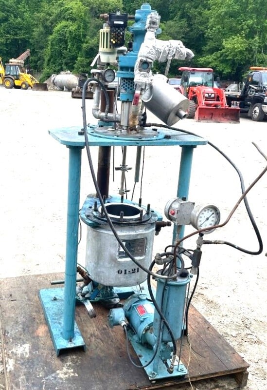 2 gallon American Reactor Corp., Pilot Plant Reactor. Stainless Steel, 150/FV @ 572°F, 8" Dia. x 10" T/T - Image 6
