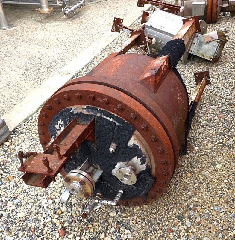 50 gallon Brighton, Stainless Steel Reactor, 150 PSI @ 200&deg;F, 50 PSI jacket, 50" dia. x 24" T/T - Image 2
