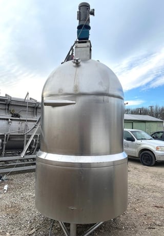 400 gallon Lee #400D7S, Jacketed Vacuum Rated Mix Kettle w/ Scrape Agitation, 90 PSI @ 332°F jacket - Image 3