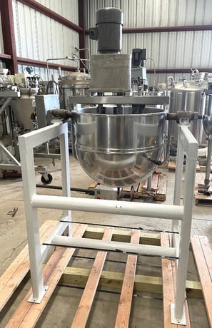 60 gallon Groen #DN/TA-60, Stainless Steel Double Motion Jacketed Mix Kettle w/ Tilt, 125 PSI @ 353°F jacket - Image 3