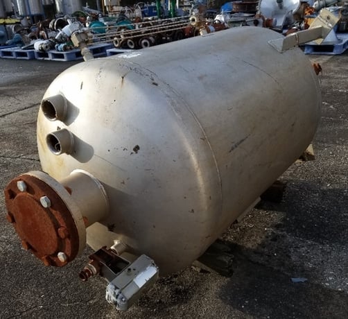 120 gallon Morton Machine Works Stainless Steel Vessel, 75 psi @ 350°F, 2' 6" dia. x 3' 2" T/T, Vertical - Image 1