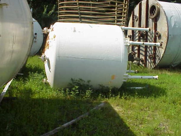 1500 gallon Pfaudler, Glass Lined, Carbon Steel Vessel, 84" ID x 6' L, 35 PSIG @ 300 Deg.F - Image 1