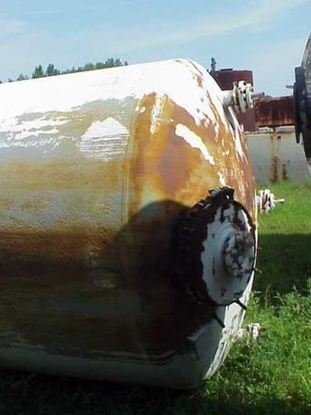 1500 gallon Pfaudler, Glass Lined, Carbon Steel Vessel, 84" ID x 6' L, 35 PSIG @ 300 Deg.F - Image 2