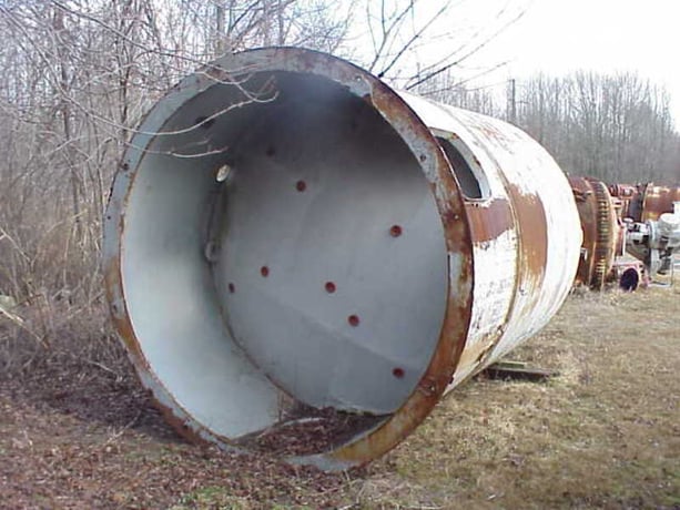 375 gallon 25 psi/FV psi, 102" diameter x 1128" L, Aj Schmidt, Vertical Pressure Vessel, Carbon Steel - Image 3