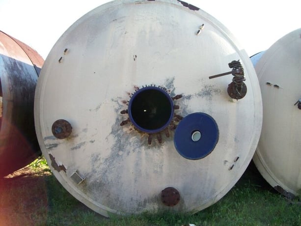 6100 gallon Pfaudler, Glass Lined Vessels, 50/FV @ 650 deg.F, 114" ID x 9'10" L - Image 1