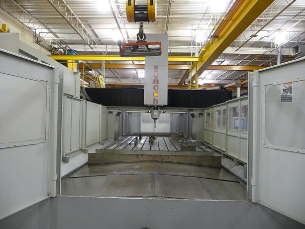 Eumach #DMV-5030, double column, bridge type, 205" X Travel, 122" Y Travel, 27" Z, Heidenhain CNC - Image 2