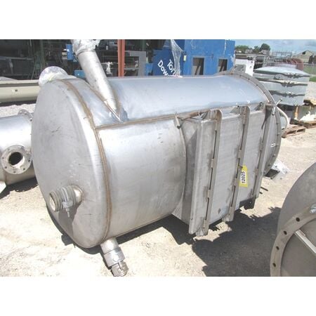 80 cu.ft., MAC Equipment, Stainless Steel Weigh Bin Receiver, 48" diameter x 114" OH x 74" straight side, 4" - Image 2