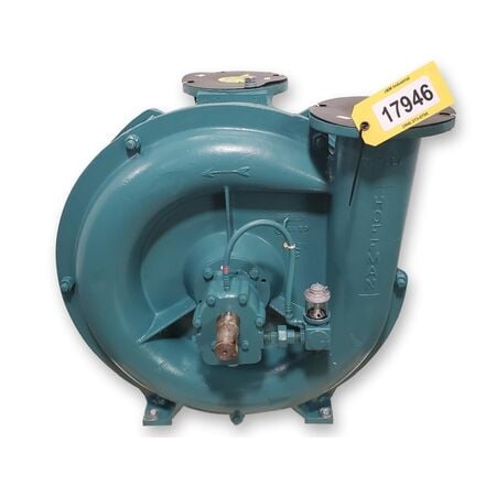 Gardner Denver #4205-AD00, multi-stage centrifugal blower exhauster, 6" i/o, no drive included - Image 1