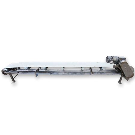 11" wide x 11' long, Stainless Steel belt conveyor, 3/4 HP, 1.5 RPM - Image 1