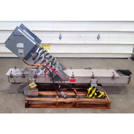 Carrier, 12" W x 81" L vibrating Stainless Steel pan feeder - Image 2