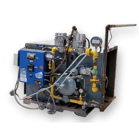 Carman Industries #FBP-422, vibrating fluid bed dryer cooler processor, 40" width, 8' long drying zone, 6'-3" - Image 3