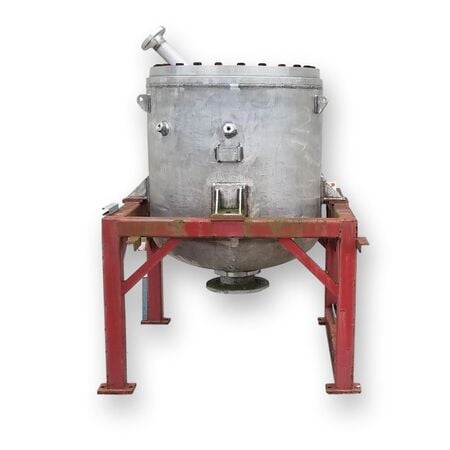 25 cu.ft. Stainless Steel Clyde Pressure Tank, 42" diameter x 34" straight side, 8" discharge, 7' OH - Image 1