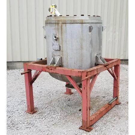 25 cu.ft. Clyde Pneumatic Conveying, Stainless Steel Pressure Tank, 42" diameter x 34" straight side, 8" - Image 3