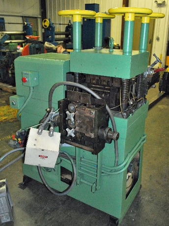 7" x 7/8" Bruderer #24180B, 19 Roll Back up Leveler, 8 over 9 roll config., 7" roll face, 1982 - Image 2