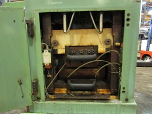 7" x .03" Raster #18180, 19-roll Power Stock Straightener, tachometer, var. speed pulley - Image 3